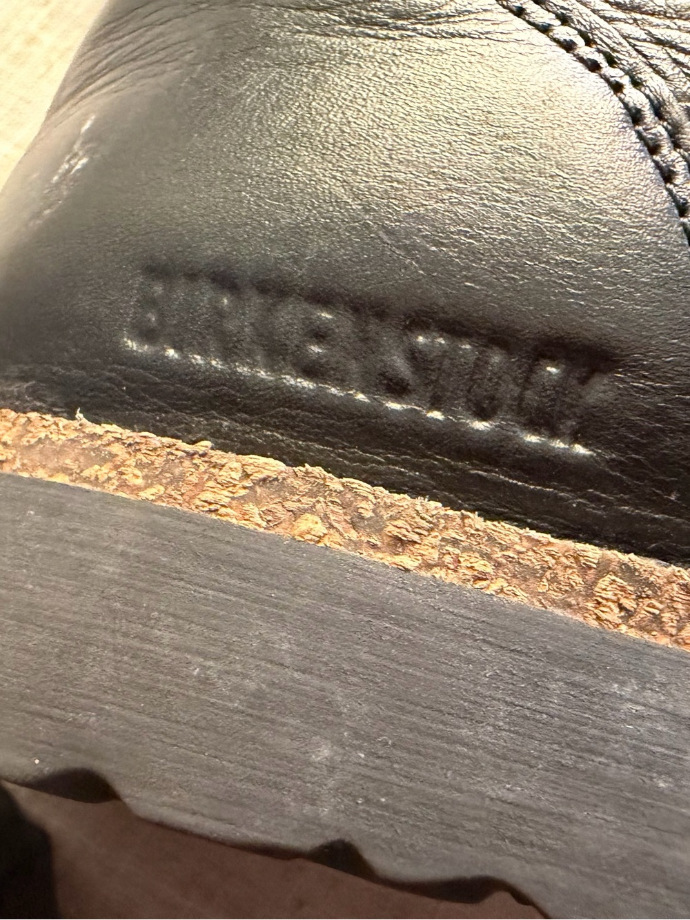 Women’s Birkenstock Uppsala Shearling Mid High Black Smooth Leather Buckle Boots - Picture 5 of 10